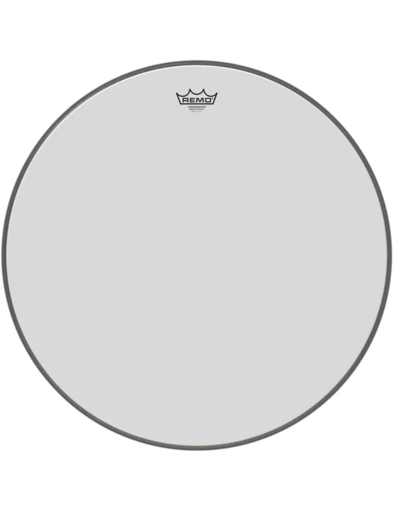  REMO BR-1224-00 24" Ambassador Smooth White Bass Drum head|MusicGoodDeal 