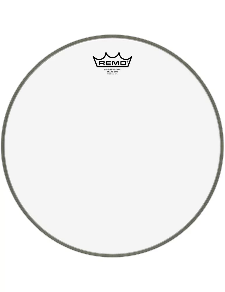  REMO SA-0114-00 14" AMBASSADOR UNCOAT.SNARE HD|MusicGoodDeal 
