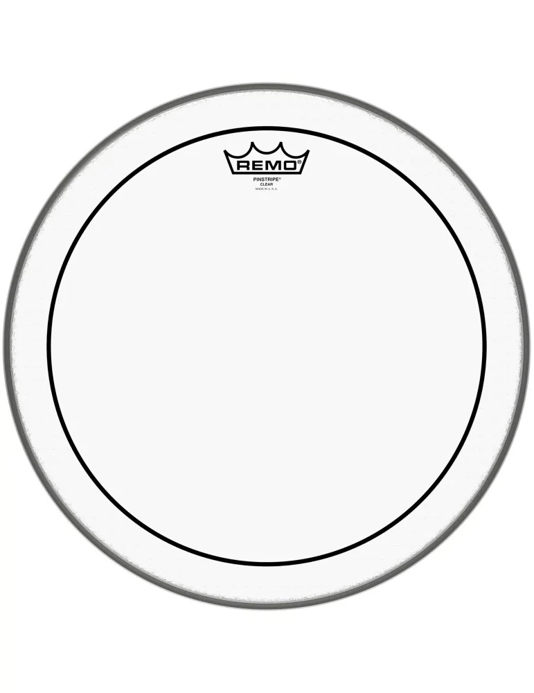  REMO PS-0315-00 15" Pinstripe Clear Tom/ Snare/ Floortom head|MusicGoodDeal 