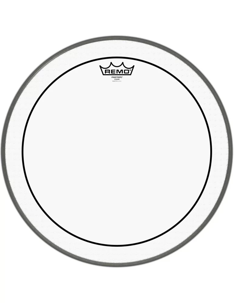  REMO PS-1318-00 18" Pinstripe Clear Bass Drum Head|MusicGoodDeal 