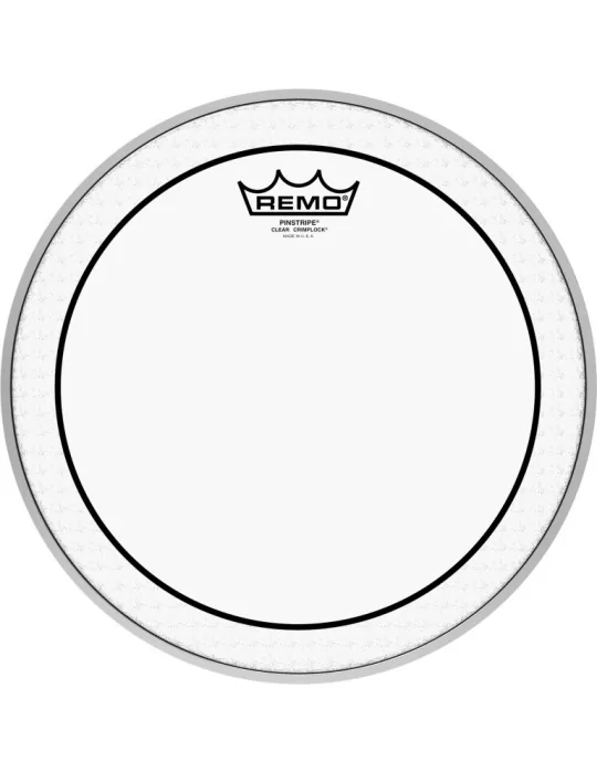  REMO PS-0312-MP Parche transparente de 12 "con raya diplomática para Tom de desfile|MusicGoodDeal 