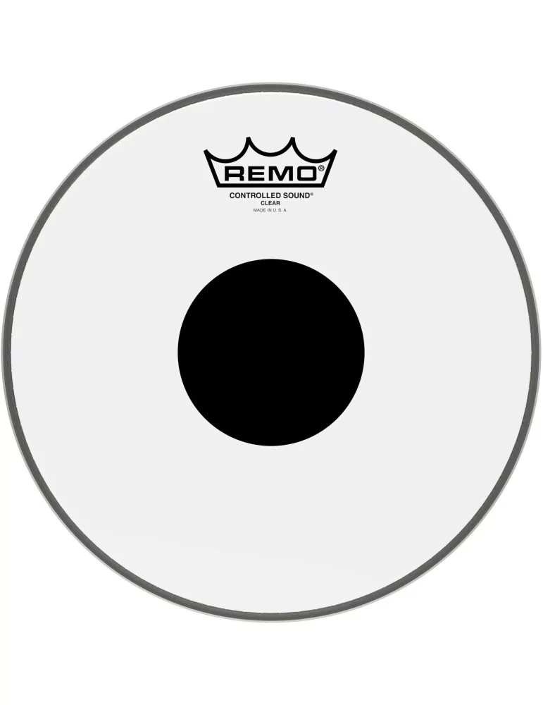  REMO CS-0310-10 Piel CS transparente de 10 "+ círculo negro, para tom / caja|MusicGoodDeal 