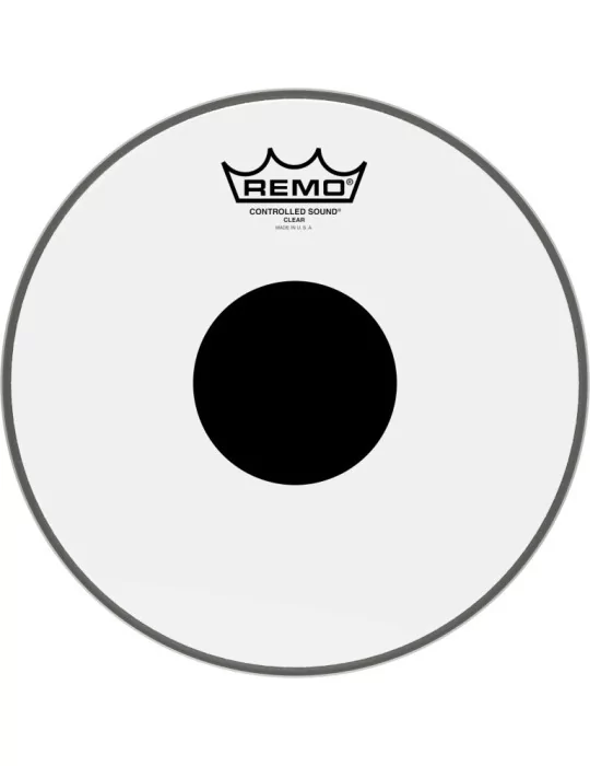  REMO CS-0310-10 Piel CS transparente de 10 "+ círculo negro, para tom / caja|MusicGoodDeal 