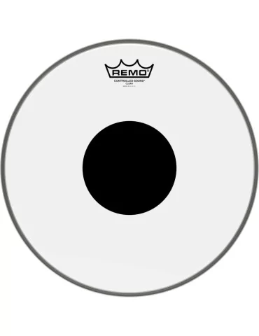  REMO CS-0313-10 13" CS Clear Tom/ Snare head with black dot|MusicGoodDeal 