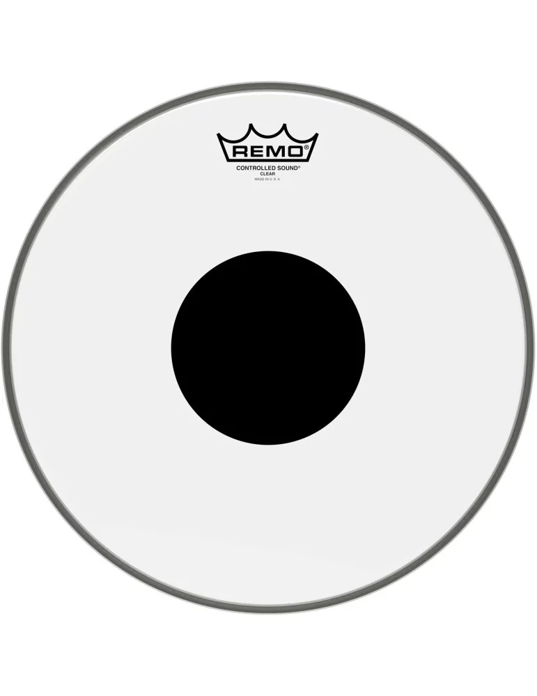  REMO CS-0313-10 13" CS Clear Tom/ Snare head with black dot|MusicGoodDeal 
