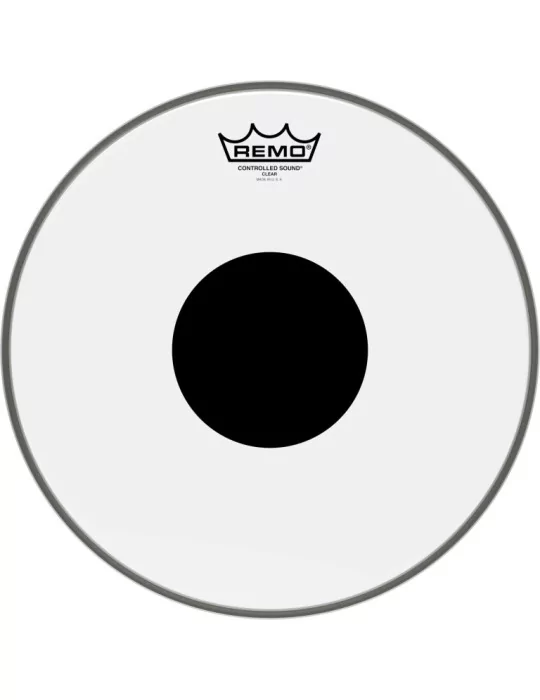  REMO CS-0313-10 13" CS Clear Tom/ Snare head with black dot|MusicGoodDeal 