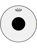  REMO CS-0313-10 13" CS Clear Tom/ Snare head with black dot|MusicGoodDeal 