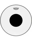  REMO CS-0314-10 14" CS Clear Tom/ Snare/ Floortom head with black dot|MusicGoodDeal 