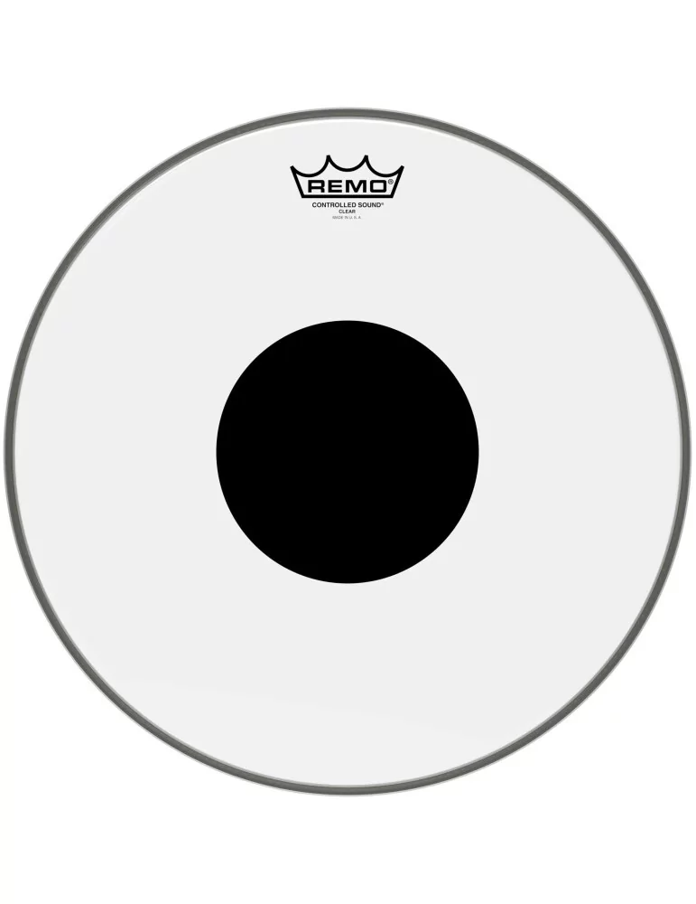  REMO CS-0315-10 15" CS Clear Tom/ Snare/ Floortom Head with black dot|MusicGoodDeal 