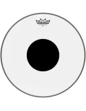  REMO CS-0315-10 CS Skin transparente 15 "+ círculo negro, para Tom|MusicGoodDeal 