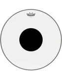  REMO CS-0318-10 18" CS Clear Floortom Head with black dot|MusicGoodDeal 