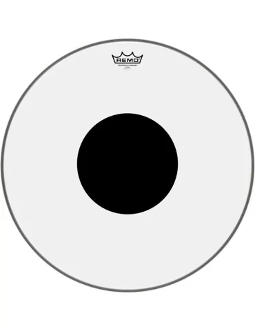  REMO CS-0320-10 20" CS Clear Floortom Head with black dot|MusicGoodDeal 