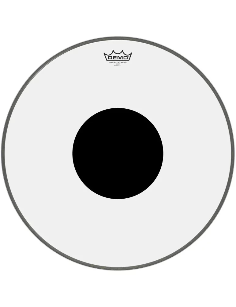  REMO CS-1320-10 20" CS Clear Bass Drum Head with black dot|MusicGoodDeal 