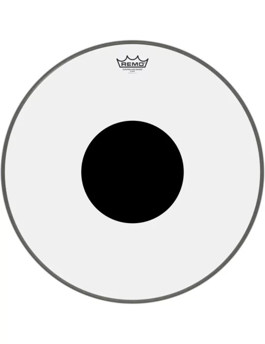  REMO CS-1320-10 20" CS Clear Bass Drum Head with black dot|MusicGoodDeal 