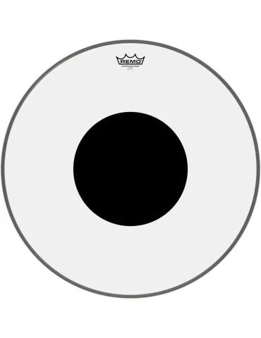  REMO CS-1322-10 22" CS Clear Bass Drum head with black dot|MusicGoodDeal 