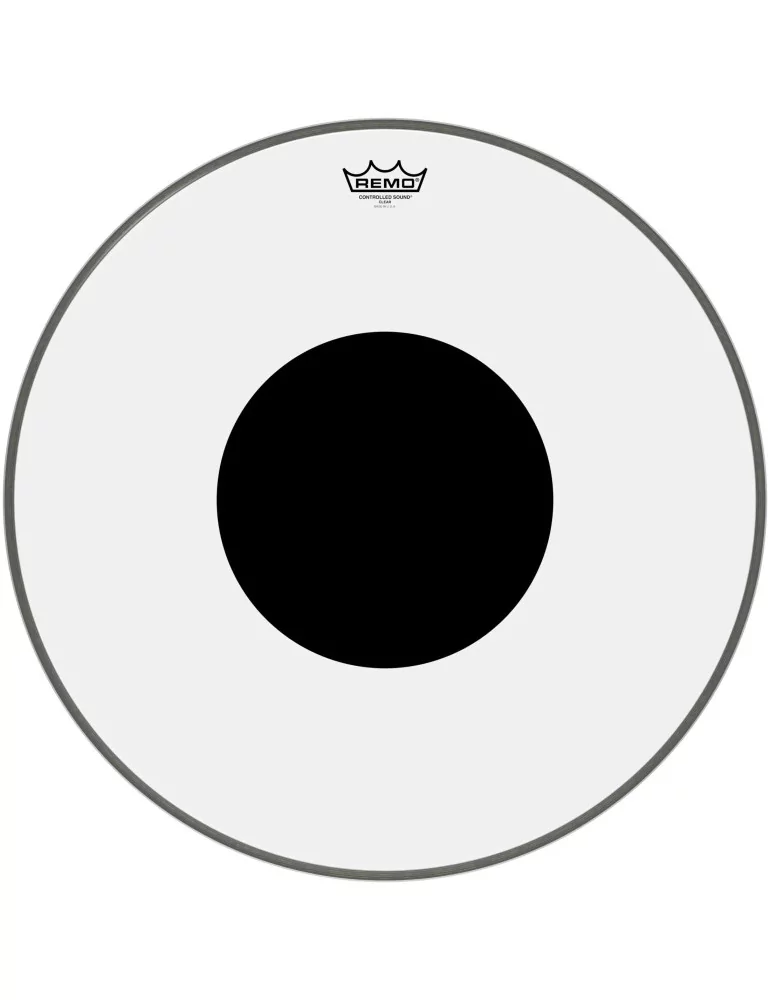  REMO CS-1322-10 Parche CS transparente de 22 "+ círculo negro, para bombo|MusicGoodDeal 