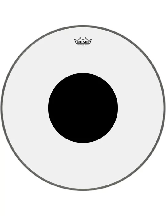  REMO CS-1324-10 Parche CS transparente de 24 "+ círculo negro, para bombo|MusicGoodDeal 
