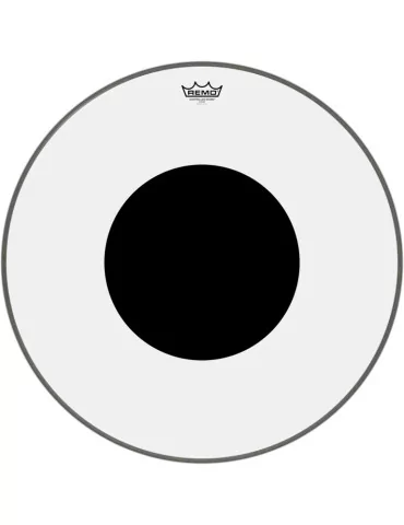  REMO CS-1326-10 26" CS Clear Bass Drum Head with black dot|MusicGoodDeal 