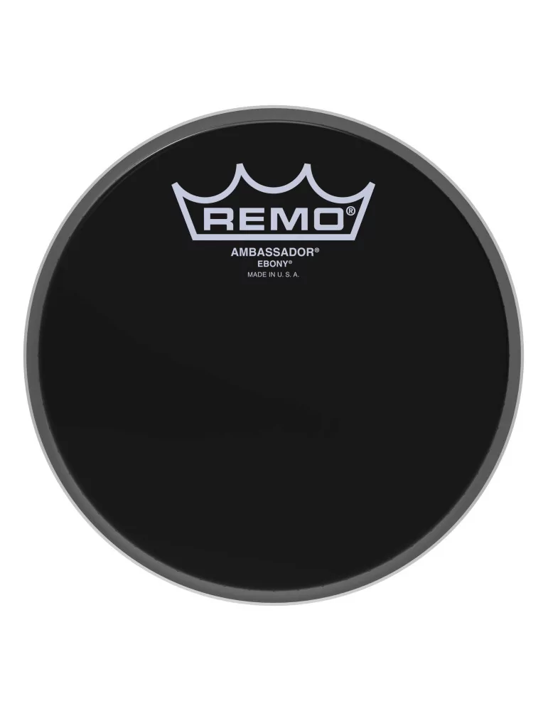  REMO ES-0006-00 6" Ebony Ambassador Tom Head|MusicGoodDeal 