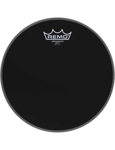  REMO ES-0010-00 Parche Ebony Ambassador de 10 "para tom / caja|MusicGoodDeal 