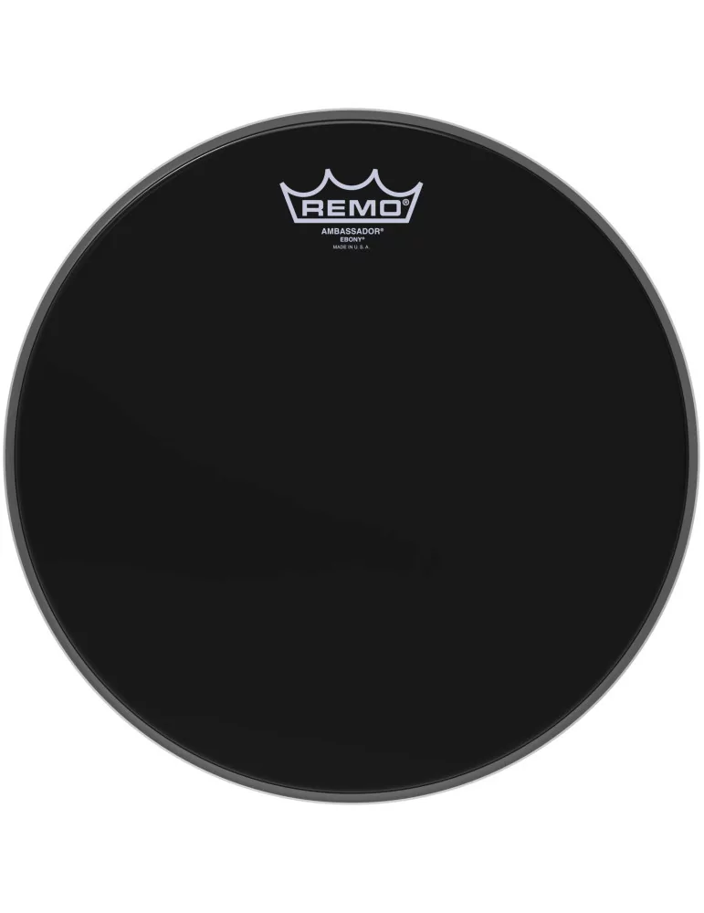  REMO ES-0012-00 12" Ebony Ambassador Tom/ Snare Head|MusicGoodDeal 