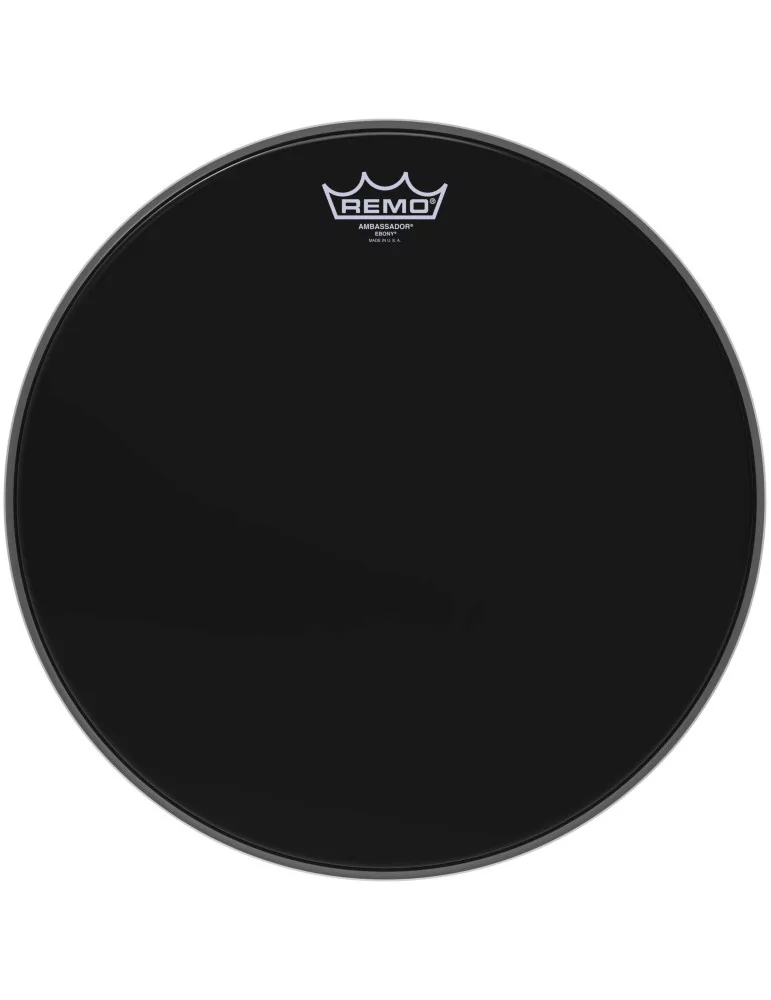  REMO ES-0015-00 Parche Ebony Ambassador 15 "para Tom / Snare drum / Tom en pies|MusicGoodDeal 