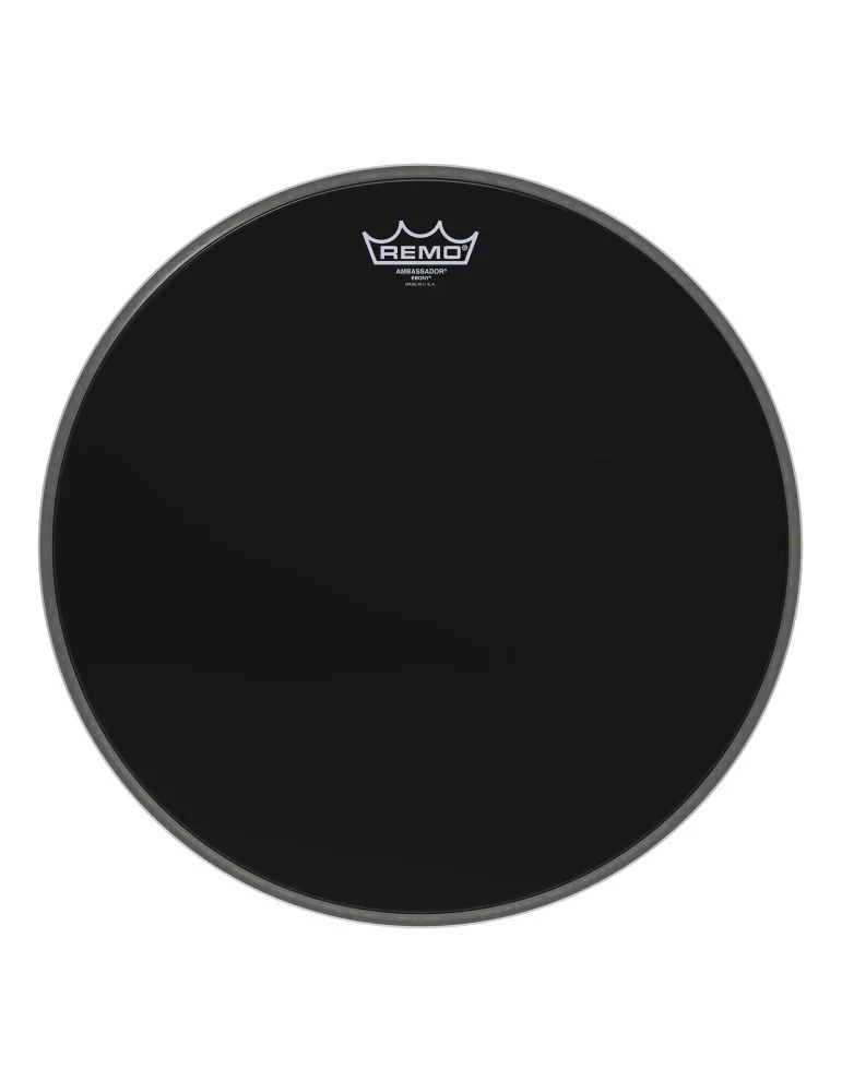  REMO ES-1016-00 16" Ebony Ambassador bass drum head|MusicGoodDeal 