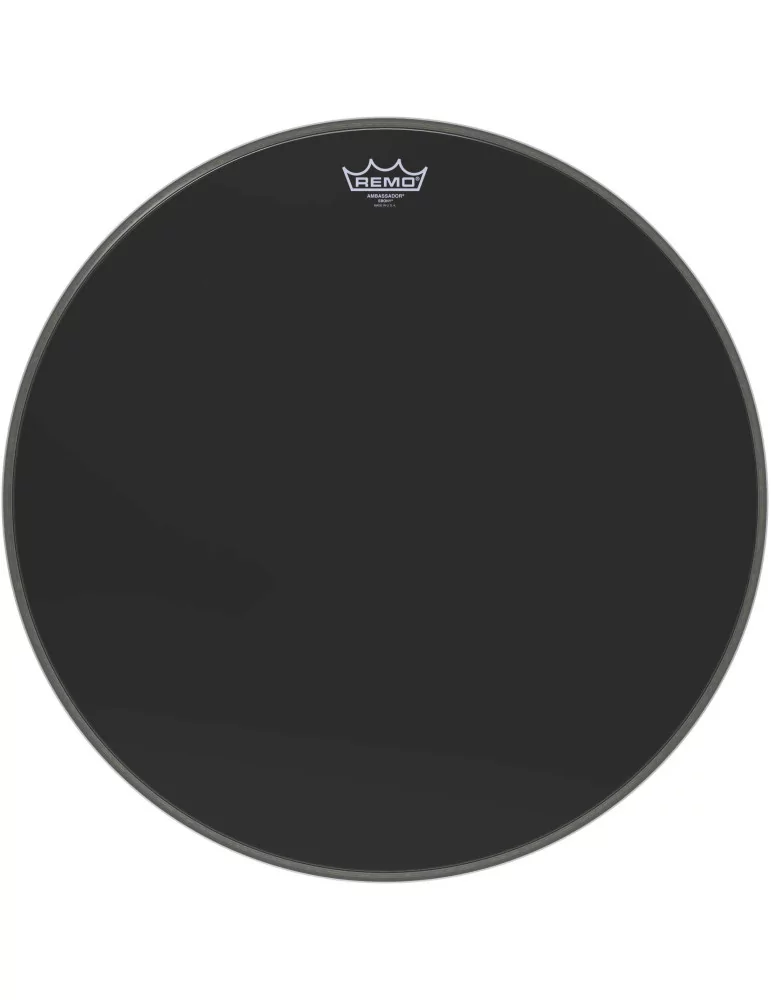  REMO ES-1022-00 Ebony Ambassador Head 22 "para Bombo|MusicGoodDeal 