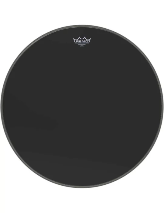  REMO ES-1024-00 24" Ebony Ambassador Bass Drum Head|MusicGoodDeal 