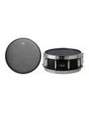  REMO ES-0814-10 14" Ebony Suede Ambassador Matt snare head with reinforced black dot|MusicGoodDeal 