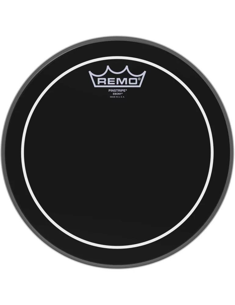  REMO ES-0610-PS 10" Ebony Pinstripe Tom/ Snare head|MusicGoodDeal 