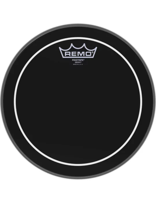  REMO ES-0610-PS 10" Ebony Pinstripe Tom/ Snare head|MusicGoodDeal 