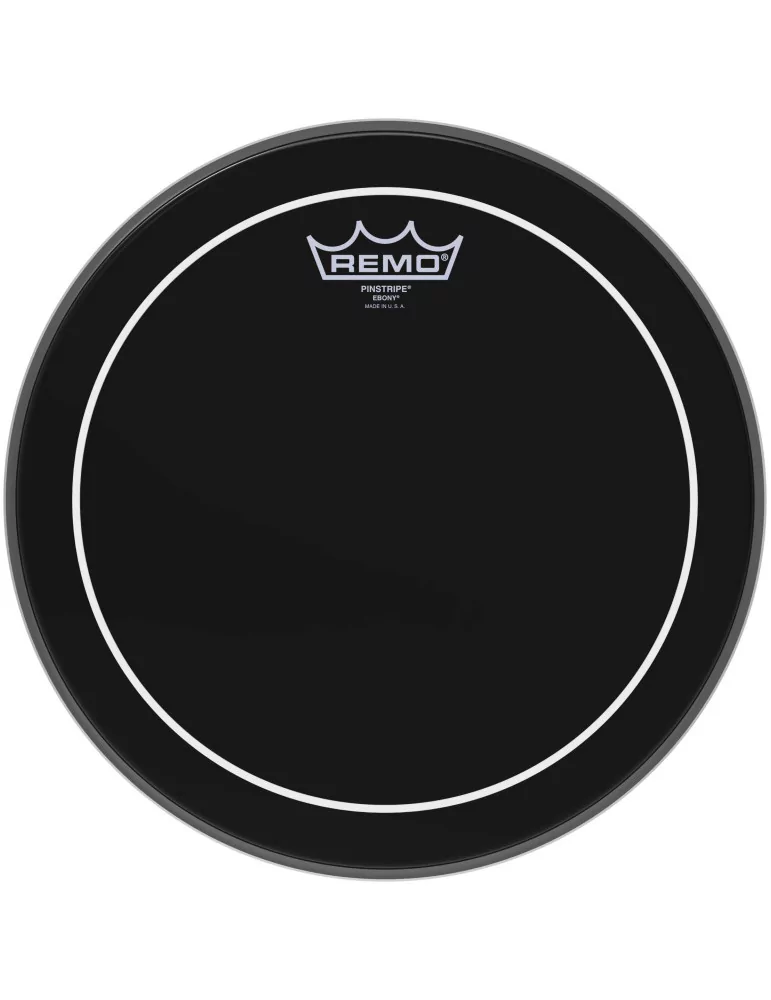  REMO ES-0612-PS 12" Ebony Pinstripe Tom/ Snare head|MusicGoodDeal 