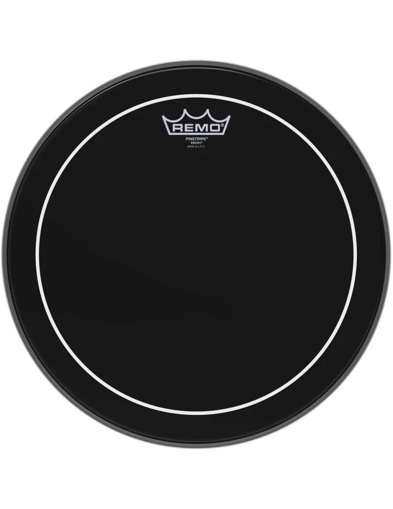  REMO ES-0614-PS 14" Ebony Pinstripe Tom/ Snare/ Floortom head|MusicGoodDeal 