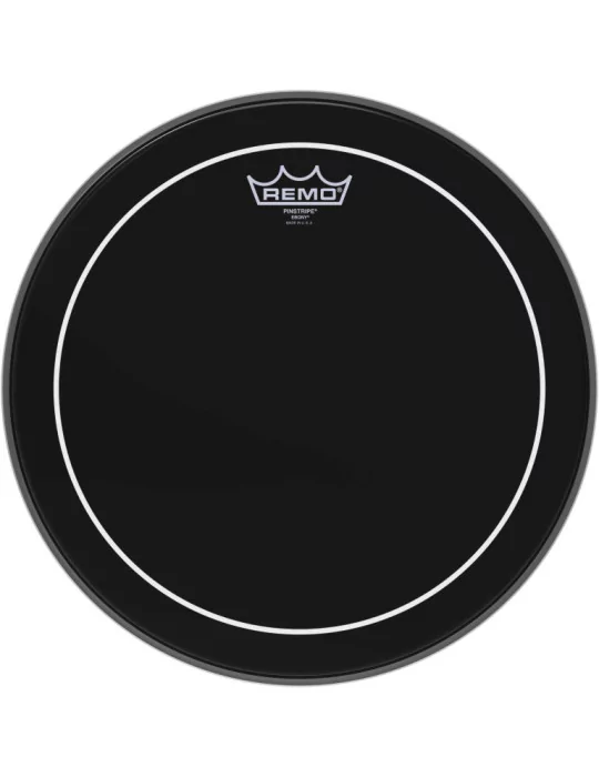  REMO ES-0614-PS 14" Ebony Pinstripe Tom/ Snare/ Floortom head|MusicGoodDeal 