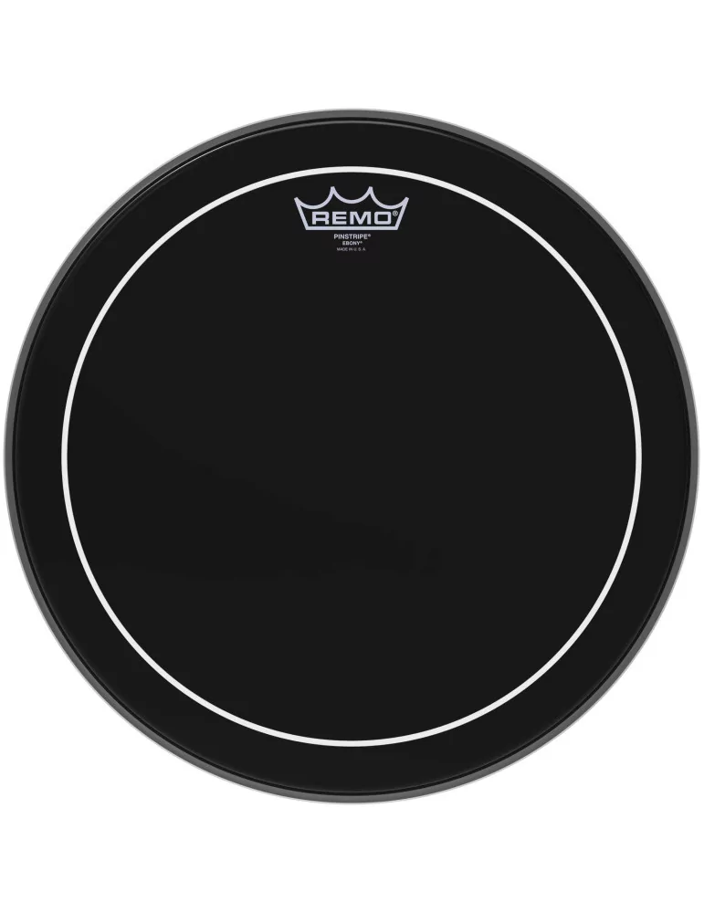  REMO ES-0615-PS Parche de ébano a rayas de 15 "para tom / caja / tom con patas|MusicGoodDeal 