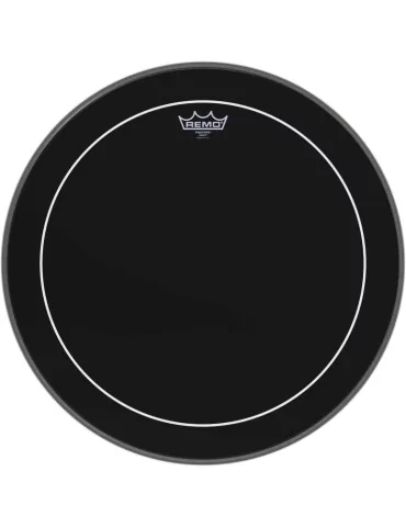  REMO ES-1620-PS 20" Ebony Pinstripe Bass Drum Head|MusicGoodDeal 