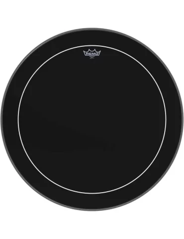  REMO ES-1626-PS 26" Ebony Pinstripe Bass Drum Head|MusicGoodDeal 