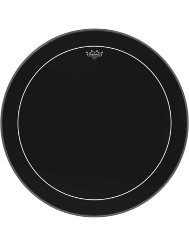  REMO ES-1628-PS 28" Ebony Pinstripe Bass Drum Head|MusicGoodDeal 