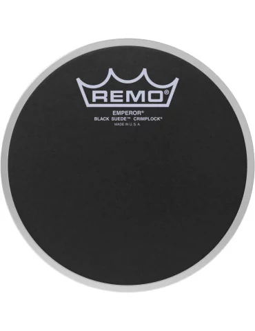  REMO ES-0810-MP Cabezal Crimplock Emperor Ebony Suede de 10 "para Parade Tom|MusicGoodDeal 