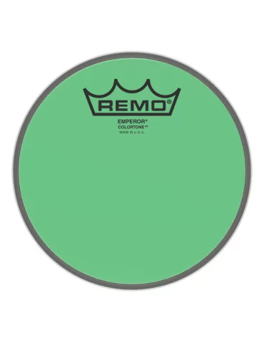  REMO BE-0306-CT-GN Emperor Colortone batter drumhead, green, 6"|MusicGoodDeal 
