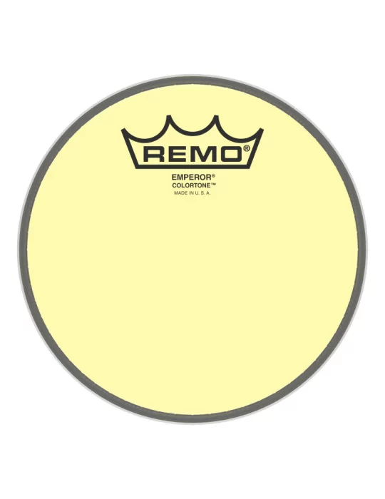  REMO BE-0306-CT-YE Emperor Colortone batter drumhead, yellow, 6"|MusicGoodDeal 