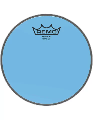  REMO BE-0308-CT-BU Emperor Colortone batter drumhead, blue, 8"|MusicGoodDeal 