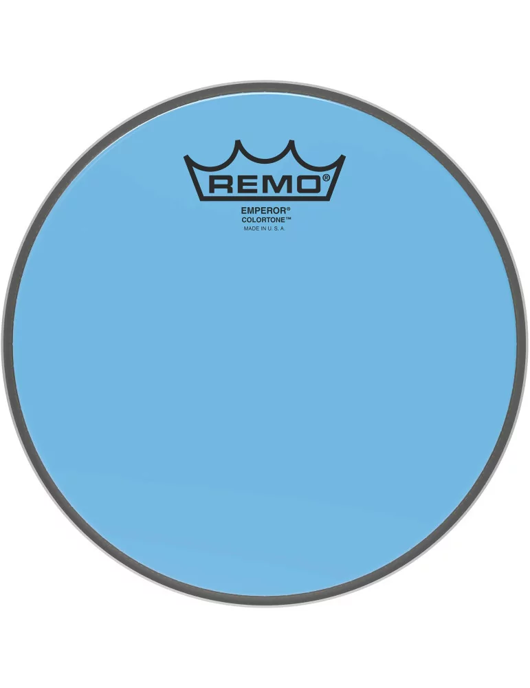  REMO BE-0308-CT-BU Emperor Colortone batter drumhead, blue, 8"|MusicGoodDeal 