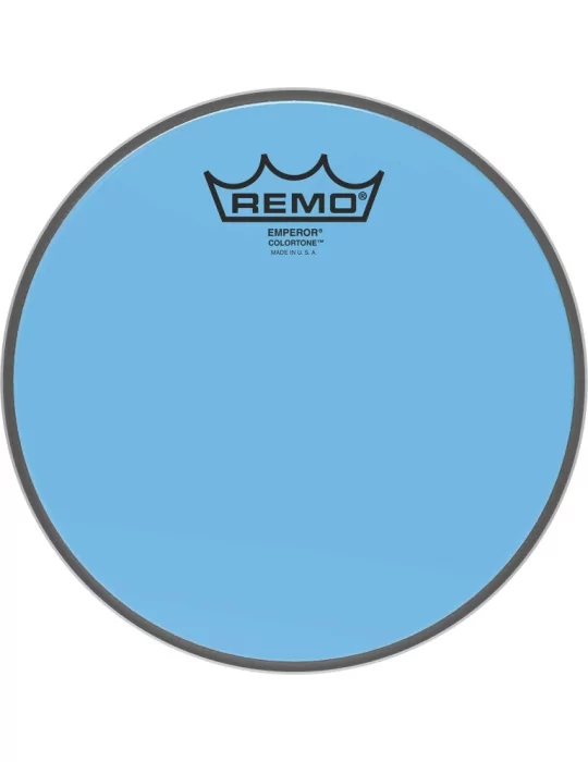 REMO BE-0308-CT-BU Emperor Colortone batter drumhead, blue, 8"|MusicGoodDeal 