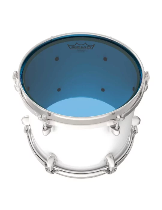  REMO BE-0308-CT-BU Emperor Colortone batter drumhead, blue, 8"|MusicGoodDeal 