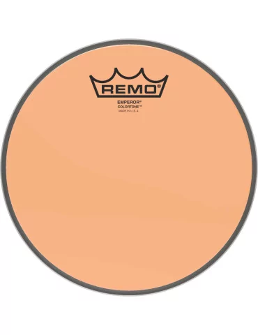  REMO BE-0308-CT-OG Emperor Colortone batter drumhead, orange, 8"|MusicGoodDeal 