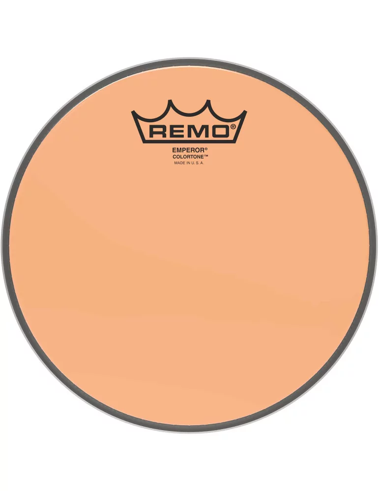  REMO BE-0308-CT-OG Emperor Colortone batter drumhead, orange, 8"|MusicGoodDeal 