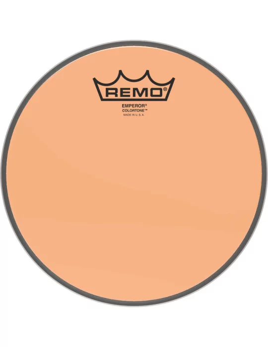  REMO BE-0308-CT-OG Emperor Colortone batter drumhead, orange, 8"|MusicGoodDeal 