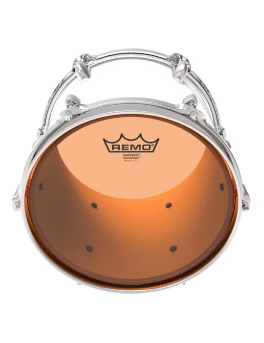  REMO BE-0308-CT-OG Emperor Colortone batter drumhead, orange, 8"|MusicGoodDeal 